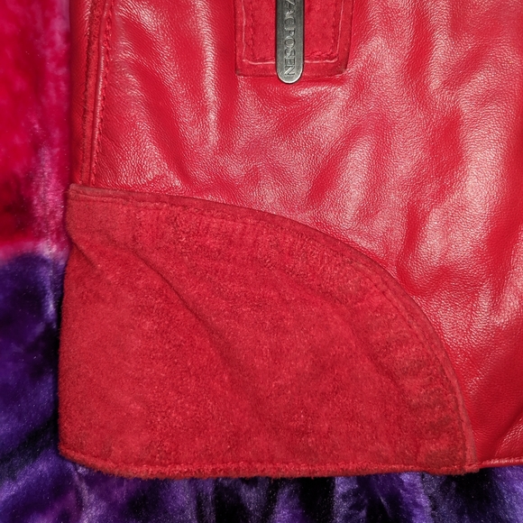 ZAC POSEN x Target Red Leather & Suede Jacket - Picture 5 of 7
